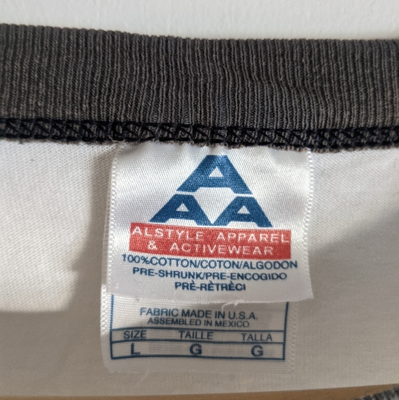 VTG 80s BOB ROSS Happy Trees Painting Ringer Shirt - Picture 2 of 8